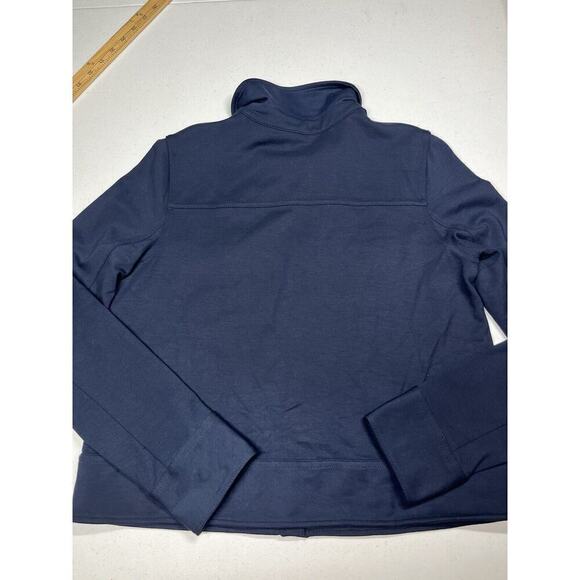 J. Jill Weaver Collection Double Face Jersey Knit Flap Pocket Jacket Small - Picture 7 of 7